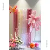 Decoración de Ambiente para Habitación de Boda Rosa Set de Boda Decoración de Arte Latte Sala de Estar de la Novia Bata de Baño Pared de Fondo para Fotos