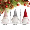 Decoración de muñeco sin rostro navideño transfronterizo con sombrero de lentejuelas, adorno luminoso, lindo Rudolph el Gnomo