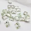 Joyería para uñas de circonita súper brillante base puntiaguda corte flor de hielo ángulo recto cristal azúcar taladro para uñas taladro con forma de cristal blanco venta al por mayor