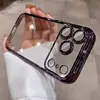 Adecuado para Funda de Teléfono de PC Electrochapada para Iphone18Promax, Apple 16 Viene con Película para Lente, Funda Protectora Dura de Cobertura Total 13