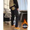 Pantalones Nuevos de Hombre Primavera 2026 Moda Tendencia Pantalones Deportivos Triángulo Etiqueta Blanca Holgado Polar Pantalones Casuales para Exteriores Ropa de Trabajo