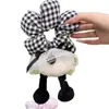 Goma para el pelo de felpa linda de lunares rojos y negros de Mickey para mujer con un toque de alta gama, para moño, Cuerda para el pelo, Accesorio para el pelo