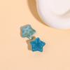 Directo de fábrica purpurina moteada corrugado estrella de cinco puntas DIY accesorios de resina aretes pinza para el pelo material para funda de teléfono venta al por mayor