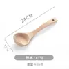 Sartén de haya sin barnizar antiadherente pala para cocinar cuchara de sopa de madera completa espátula pala de madera juego de cucharas de madera venta al por mayor de fábrica