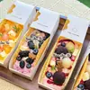 Caja para Llevar Tteokbokki Taco Postre, Caja de Empaque para Taco de Pastel de Arroz Pegajoso, Caja de Papel Cajón para Sándwich, Sensación de Internet para Hornear