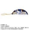 Versão Coreana Ins Mini Pente de Cabelo de Acetato Chaveiro Pingente de Moda Pente de Bolso Portátil de Viagem Pente para Cabeleireiro Feminino