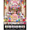 Decoración de Cumpleaños con Tablero KT de Hello Kitty, Set de Lluvia de Globos para Niños Bebés de 4 Años, Decoración de Escena de Fiesta de Gato KT de 5 Años