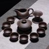 Juego de Té Zisha Juego Completo Traje Mineral en Bruto Zisha Viejo Juego de Té Kung Fu Taza de Té Tetera Tazón con Tapa Hogar Oficina Vela Excelente