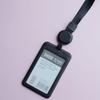 Youhe 6634 Vertical Funda de Plástico PP Rígido de un Solo Lado 6633 Horizontal Placa de Pecho Telescópica Lanyard con Hebilla Fácil de Tirar Funda para Tarjeta de Certificado