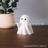 Nuevo y lindo portaplumas de fantasma transfronterizo, decoración de escritorio de Halloween, pequeña estatua de fantasma de terror, pequeño regalo para el hogar