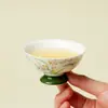 Na Natureza, Existe uma Orquídea de Pó de Pedra do Lago de Pinheiros Caneca de Mestre de Pé Alto, um Estilo Pequeno e Fresco para Uso Doméstico, uma Xícara de Chá para Degustação, um Conjunto de Chá Kung Fu, uma Xícara de Chá