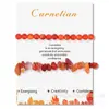 Pulsera de grava de piedra natural para tarjetas 2023 nueva moda femenina OL doble capa para hombres y mujeres pulsera de novias comercio exterior exclusivo