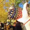 Pulseras de Arena Dorada Estilo Antiguo, Souvenirs del Templo y Atracción Cultural de Beijing, Pulseras de Vidrio con Ceniza de Incienso al por Mayor