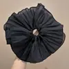 Puntos Azules de Verano~ Accesorios para el Cabello Discretos pero Retro y con Estilo, Scrunchies de Seda de Alta Gama con un Ambiente Elegante