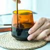 Copo de café de vidro prático, balança de vidro resistente ao calor para uso doméstico, xícara de café cappuccino, xícara de café para beber água