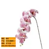 Orquídea Mariposa Blanca Flor Artificial de un Solo Tallo de Alta Calidad Arreglo Floral de Plástico Decoración de Mesa Arreglo Floral Flor Eterna
