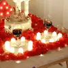 Vela eletrônica LED vela de amor quarto proposta hotel adereços de confissão festa surpresa de aniversário luz de atmosfera