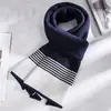 Bufanda de Lana para Hombre Invierno 2026 Calentador de Cuello de Cachemira Cuadros Británicos Engrosado Estilo Largo Caja de Regalo de Moda