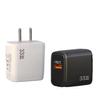 Cargador USB para teléfono móvil Qc3.0 5V1A Carga rápida Cabezal de carga Regulaciones europeas, americanas y británicas Adaptador aplicable Certificado Nitruro de Galio