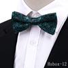 Nueva Corbata de Anacardo para Hombre Accesorios de Traje de Boda de Alta Gama Moda Pajarita Negra Roja de Doble Capa