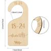 Divisor de Madeira para Bebê Cartão de Marco de Nascimento de Madeira Divisor para Guarda-Roupa Infantil Cartão Divisor de Mês