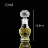 Atacado transparente vidro esculpido pequena garrafa de vinho garrafa de vinho estrangeira garrafa de vinho tinto estilo europeu garrafa de vinho whiskey garrafa de vinho de fruta de adega
