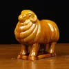 Estatueta de Ovelha em Cerâmica Tang Sancai, Ovelha da Fortuna Atraindo Dinheiro, Decoração de Sala de Estar em Casa, Decoração do Canto Sudoeste