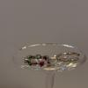 Anillo de Zirconia de Colorido Corazón Estilo Coreano Nuevo para Mujer, Anillo Abierto Simple de Bambú Articulado Moda Retro, Anillo para Dedo Índice Moderno