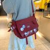 Bolso bandolera estilo universitario para chicas, estilo japonés, bolso bandolera de gran capacidad para estudiantes, bolso bandolera transparente.