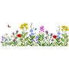 Transfronterizo Amazon Comercio Exterior Flores Flores Pegatinas de Mariposas Habitación Sala de Estar Decoración Dormitorio Pegatinas de Pared Autoadhesivas