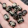 Ágata Preta e Branca Jade Tianzhu Nobre Contas Espalhadas Moldura de Ágata Acessórios para Pulseira e Colar Contas de Jade