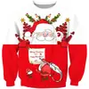 Camisa de cuello alto para Otoño e Invierno de Halloween Suéter Casual para Hombre Suéter con Impresión Digital 3D Calavera Ropa para Adultos y Niños Navidad