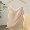 Camisole Vest de Renda Quente Flocado Escovado Novo Outono e Inverno de Modal para Mulheres com Bojos Embutidos Camada Interna Camada Base Top