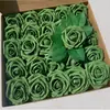 Set de Regalo Caja Transfronteriza de Rosas de Espuma Pe, Flores Artificiales con Tallos y Hojas, 50 Piezas, Flores para Decoración de Bodas, Regalo del Día de San Valentín