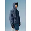 Chamarra con Capucha Deportiva al Aire Libre Estilo Japonés Rumeng para Hombres y Mujeres Chaqueta para Ciclismo y Camping Ropa Exterior Funcional