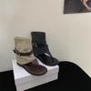 Sandalias de Moda Verano 2025 Estilo Retro Hong Kong Hebilla de Cinturón Casual Chanclas Dedo Celebridad de Internet Versátil Botines Cortos Zapatos de Cuña