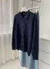 Cárdigan de punto con solapa de calidad para mujer, estilo coreano relajado, estilo minimalista versátil, chaqueta suéter de otoño e invierno