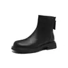 Botas curtas clássicas retrô, botas Martin femininas, novas botas curtas de sola macia para outono e inverno de 2026, botas Chelsea versáteis de estilo britânico para mulheres