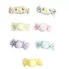 Tela de cuadros coloridos accesorios de lazo de caramelo accesorios para el cabello hechos a mano DIY accesorios decorativos para ropa componentes decorativos