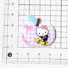 Accesorios de Resina de Gato a Cuadros de Manzana Dulce DIY Pinzas para el Cabello Estilo Japonés Fundas para Teléfono Colgantes Adornos para el Cabello Zuecos Venta al por Mayor