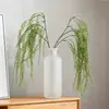 Nueva Planta Verde Simulada Colgante Lágrimas de Amante del Arroz Hierba Bigote de Dragón Decoración de Pared de Fondo para Arreglo Floral de Boda Planta Simulada