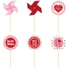 Decoración de Cupcakes para el Día de San Valentín Inserciones Grandes y Pequeñas Inserciones de Cupcakes Xoxo Tema Boda Compromiso Decoración