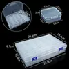 Caja rectangular de plástico pp de fábrica, caja de almacenamiento transparente para piezas, caja de almacenamiento cuadrada para empaque de productos pequeños