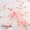 Brocado novo bordado florzinha tecido de gaze flores buquê gaze gaze transparente floricultura suprimentos para DIY