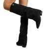 Botas de Pantalón de Pierna Alta de Talla Grande Transfronterizas para Mujer 2025 Otoño e Invierno Nuevas Botas de Moda Populares con Tacón Grueso