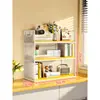 Estantería de escritorio al por mayor, Estante de almacenamiento de escritorio, Organizador de escritorio de oficina, Mesa de comedor, Escritorio de dormitorio, Estante pequeño multicapa, Divisor de estación de trabajo