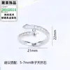 Anillo giratorio para dedo con personalidad y temperamento, soporte de anillo, color dorado exquisito, retención de color, anillo simple, soporte hueco para anillo, accesorios de soporte de anillo hueco para perlas DIY