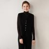 Estilo Lujo Ligero 100% Cachemira Ligera Espesada Chaleco de Traje para Mujer Cuello en V Capas Otoño Color Claro Cárdigan sin Mangas