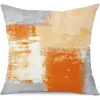 Funda de almohada geométrica abstracta de lino para Amazon transfronteriza, funda de almohada nórdica con pintura de paisaje de tinta salpicada en la playa, venta al por mayor