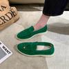 Zapatos nuevos de frijol talla Jin Bukang planos casuales suela blanda talla grande zapatos de un paso red social para mujer